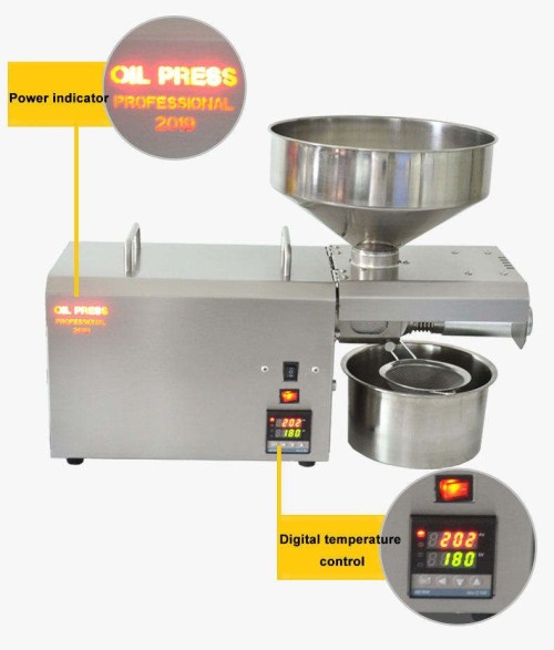 S8 Commercial Oil Press Machine Electric Home Use Oil Press Intelligent Cold and Hot Pressing Machine for Sale